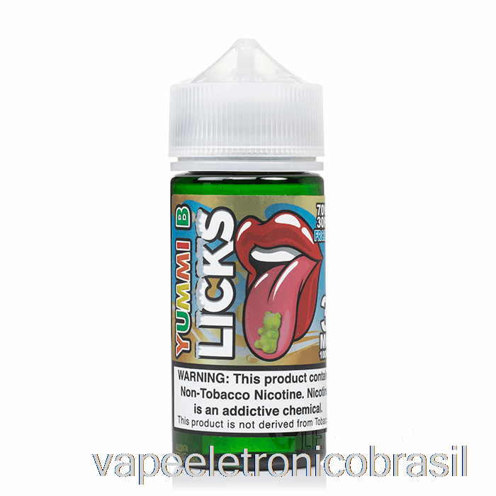 Vape Recarregável Frozty Yummi B - Licks Roll Upz - 100ml 3mg